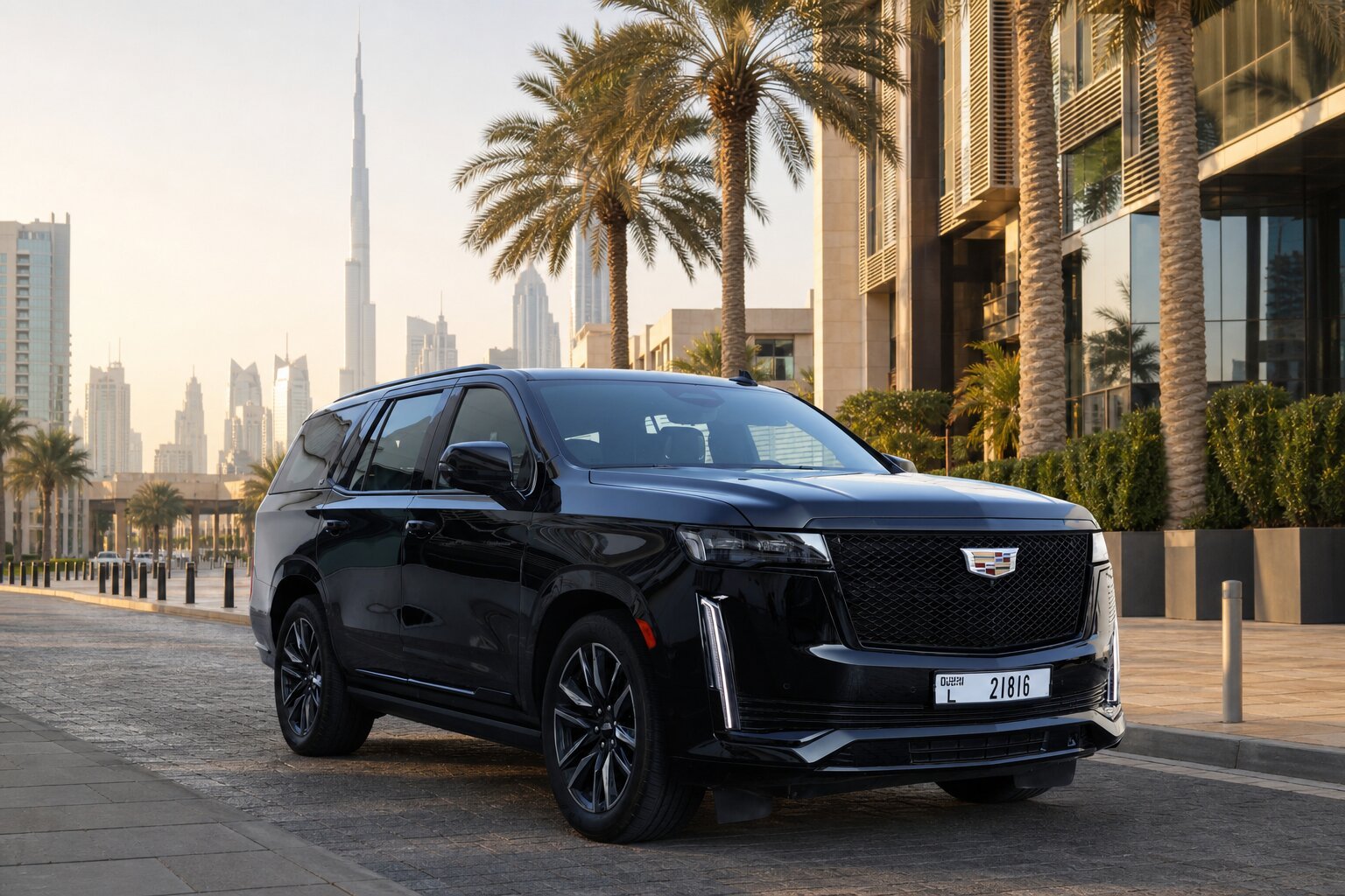 Cadillac Escalade with chauffeur in Dubai