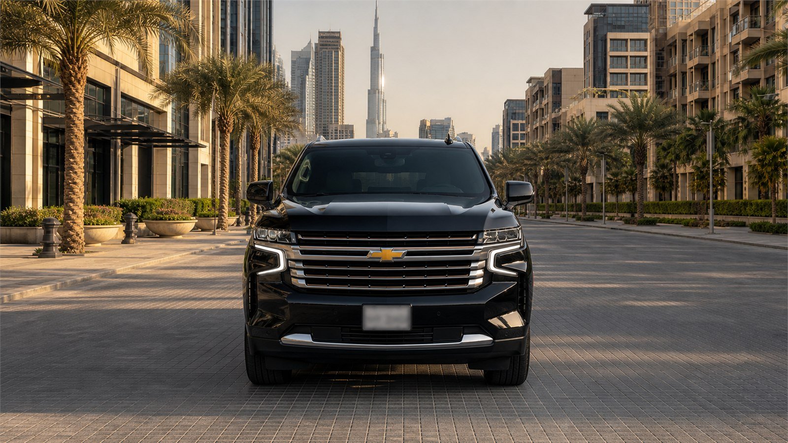 Chevrolet Suburban with chauffeur in Dubai