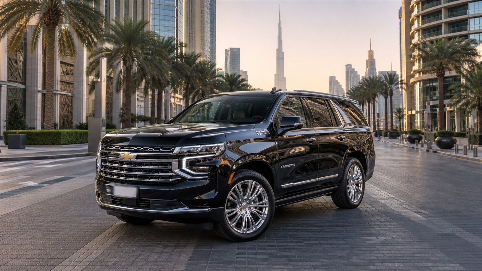 Chevrolet Tahoe with chauffeur in Dubai