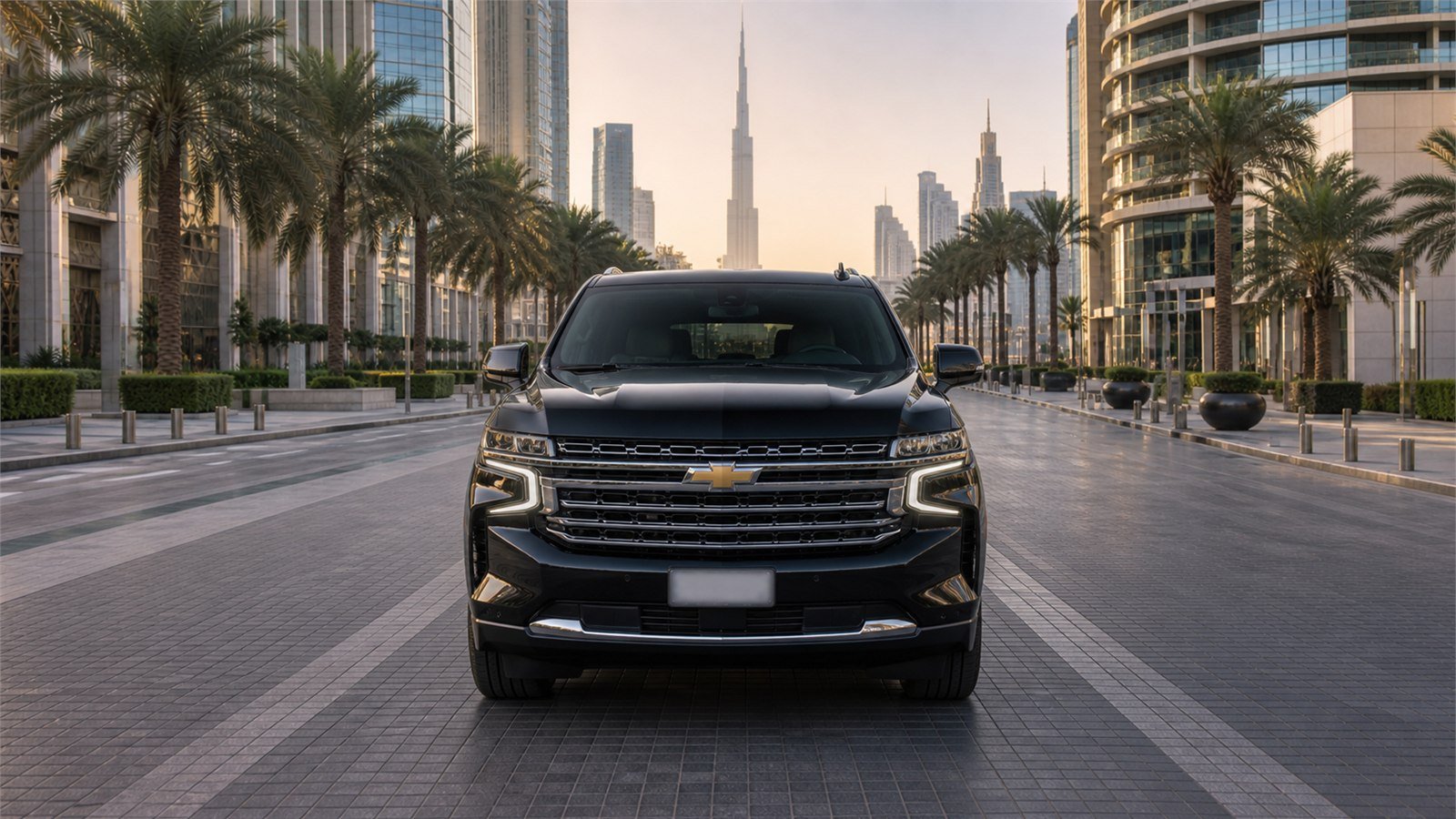 Chevrolet Tahoe with chauffeur in Dubai