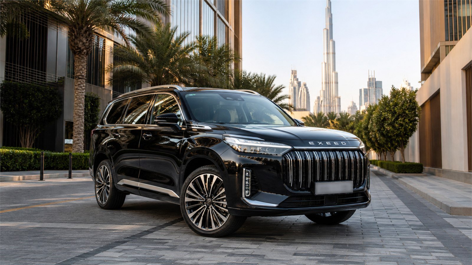 Exeed VX with chauffeur in Dubai