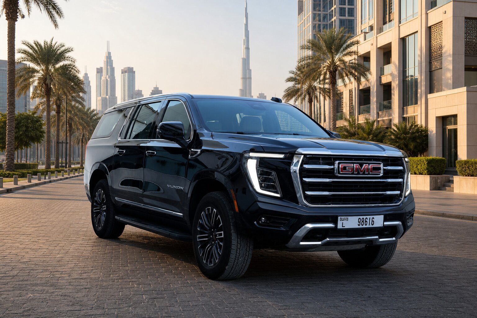GMC Yukon XL with chauffeur in Dubai