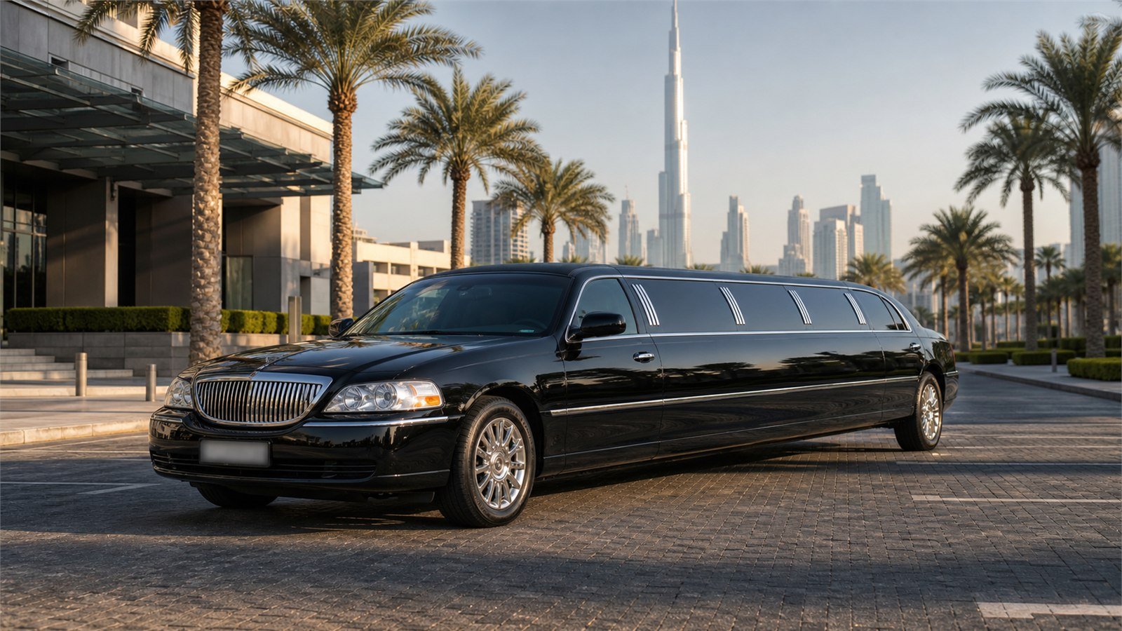 Stretch Limousine with chauffeur in Dubai
